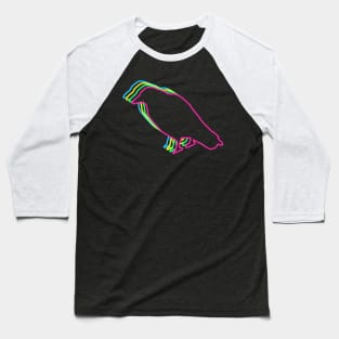 Crow 80s Neon Baseball T-Shirt